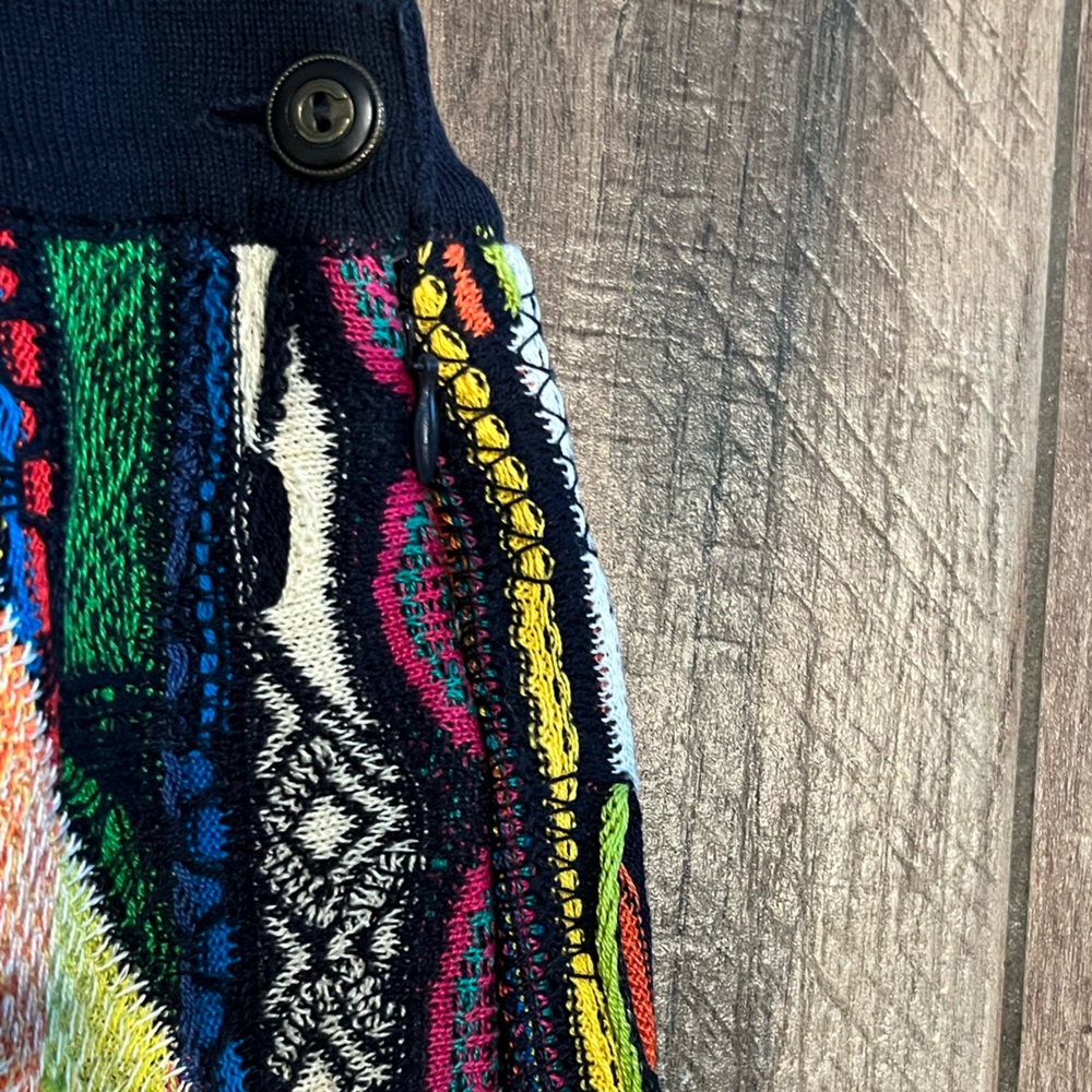 *SOLD* Vintage COOGI multicolor 2 piece Bodycon mini skirt and halter top dress - Picture 14 of 16